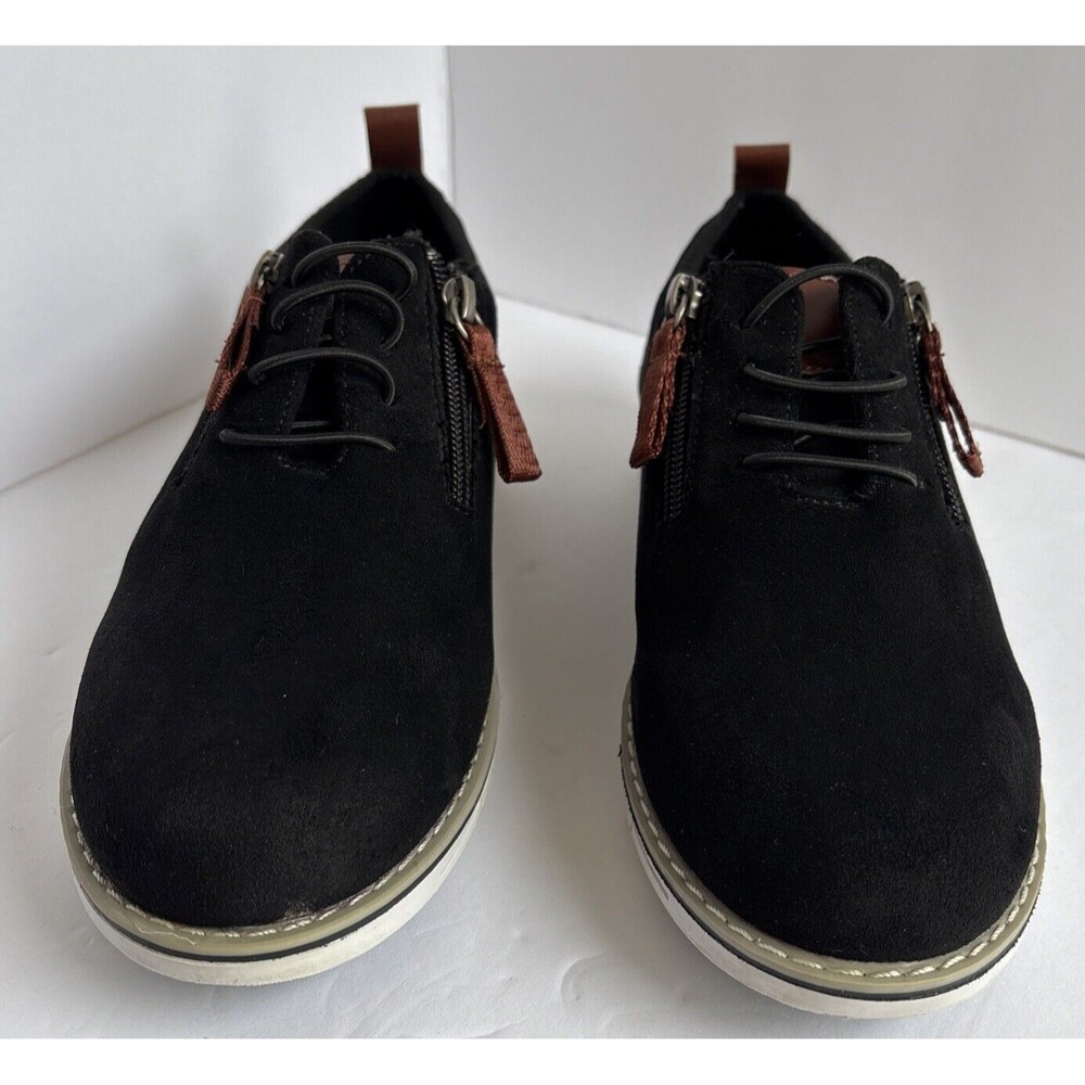 Steve Madden Amarkk Unisex Kids Casual Sneakers, Size 3 Black Suede Shoe